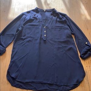 Blue Charlotte Russe size L blouse